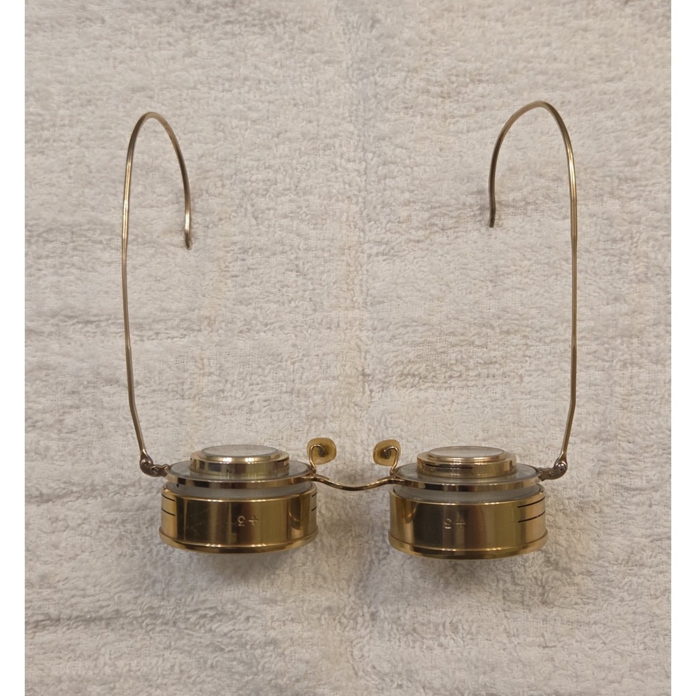 Incredible Antique Shuron 12K GF Surgeon Doctor Jewelers Glasses +3 C. 1890-1910 - Picture 2 of 13